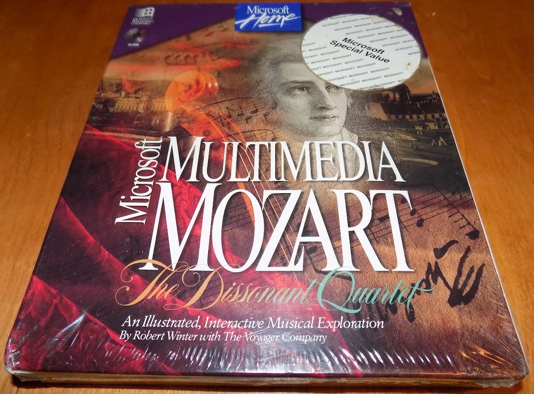 Microsoft Multimedia Mozart: The Dissonant Quartet Box Front (1995)